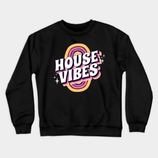 HOUSE MUSIC - House Vibes (purple/sand) Crewneck Sweatshirt